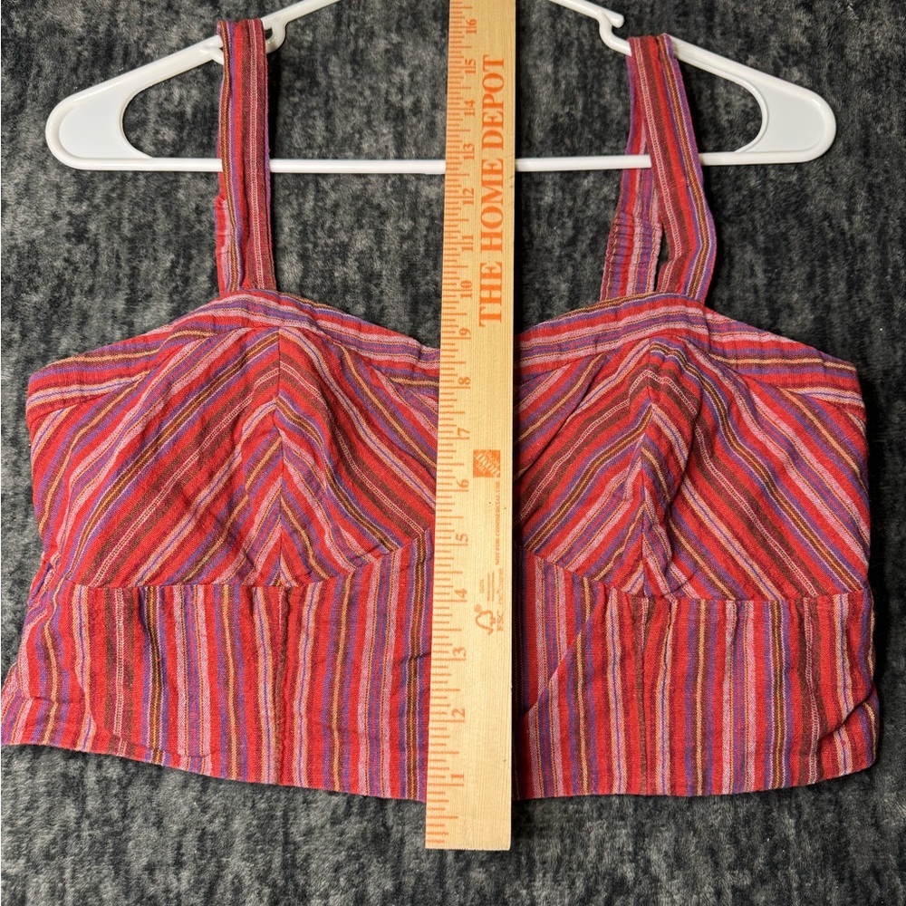 American Eagle Outfitters Multicolor Striped Crop Top - Picture 5 of 5